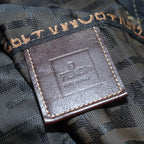 FENDI Zucca Canvas Boston Bag Brown Black83296