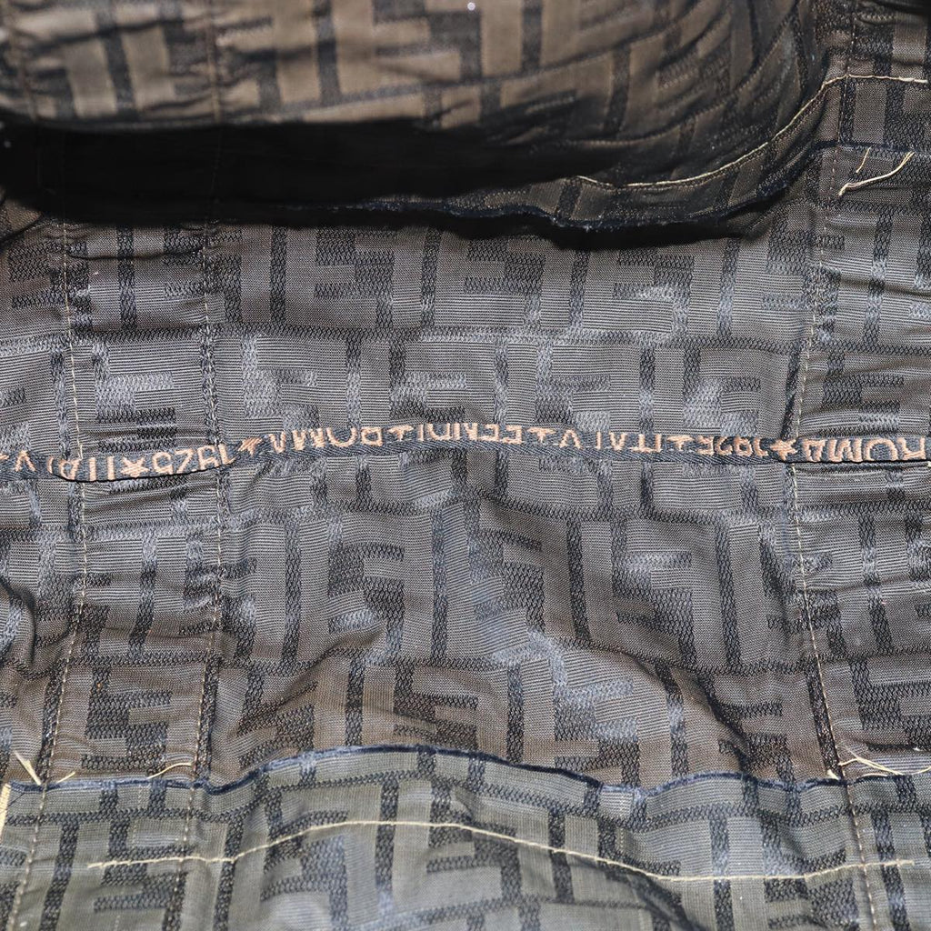 FENDI Zucca Canvas Boston Bag Brown Black83296