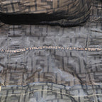 FENDI Zucca Canvas Boston Bag Brown Black83296