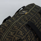 FENDI Zucca Canvas Boston Bag Brown Black83296