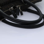 FENDI Zucchino Canvas Hand Bag Brown Black83318