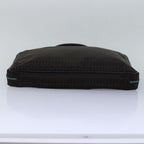 FENDI Zucchino Canvas Hand Bag Brown Black83318