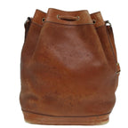 CELINE Shoulder Bag Leather Brown  83325