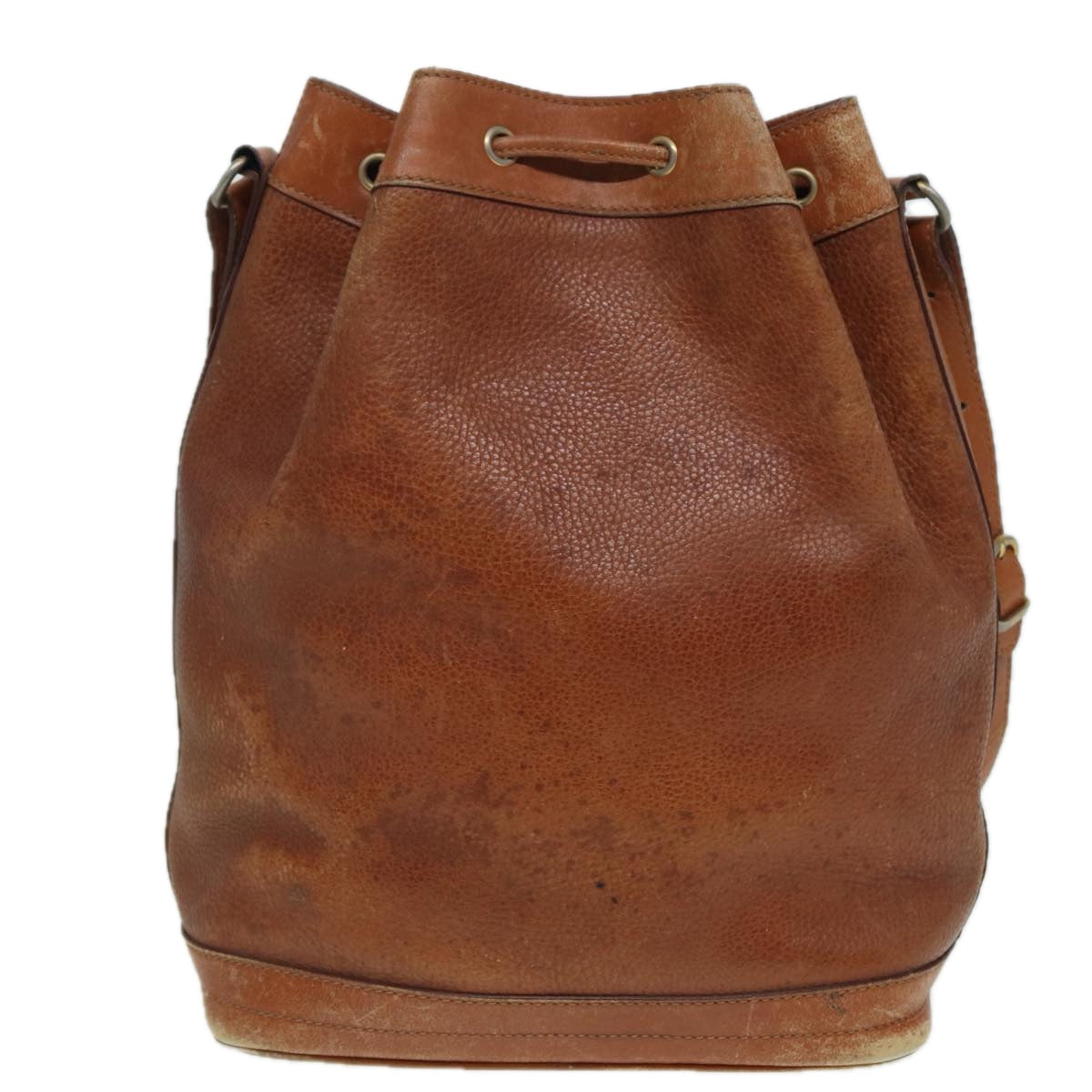 CELINE Shoulder Bag Leather Brown  83325