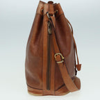 CELINE Shoulder Bag Leather Brown  83325