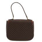 CELINE Macadam Canvas Hand Bag PVC Leather Brown Auth 83326