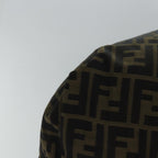 FENDI Zucca Canvas Boston Bag Brown Black83329