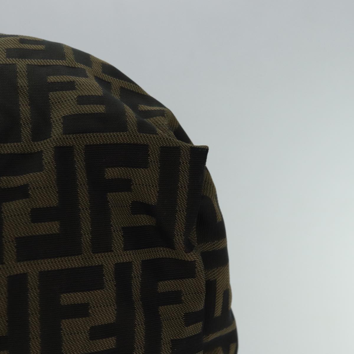FENDI Zucca Canvas Boston Bag Brown Black83329