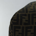 FENDI Zucca Canvas Boston Bag Brown Black83329