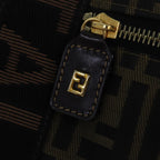 FENDI Zucca Canvas Boston Bag Brown Black83329