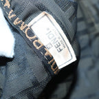 FENDI Zucca Canvas Boston Bag Brown Black83329