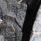 FENDI Zucca Canvas Boston Bag Brown Black83329