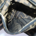 FENDI Zucca Canvas Boston Bag Brown Black83329