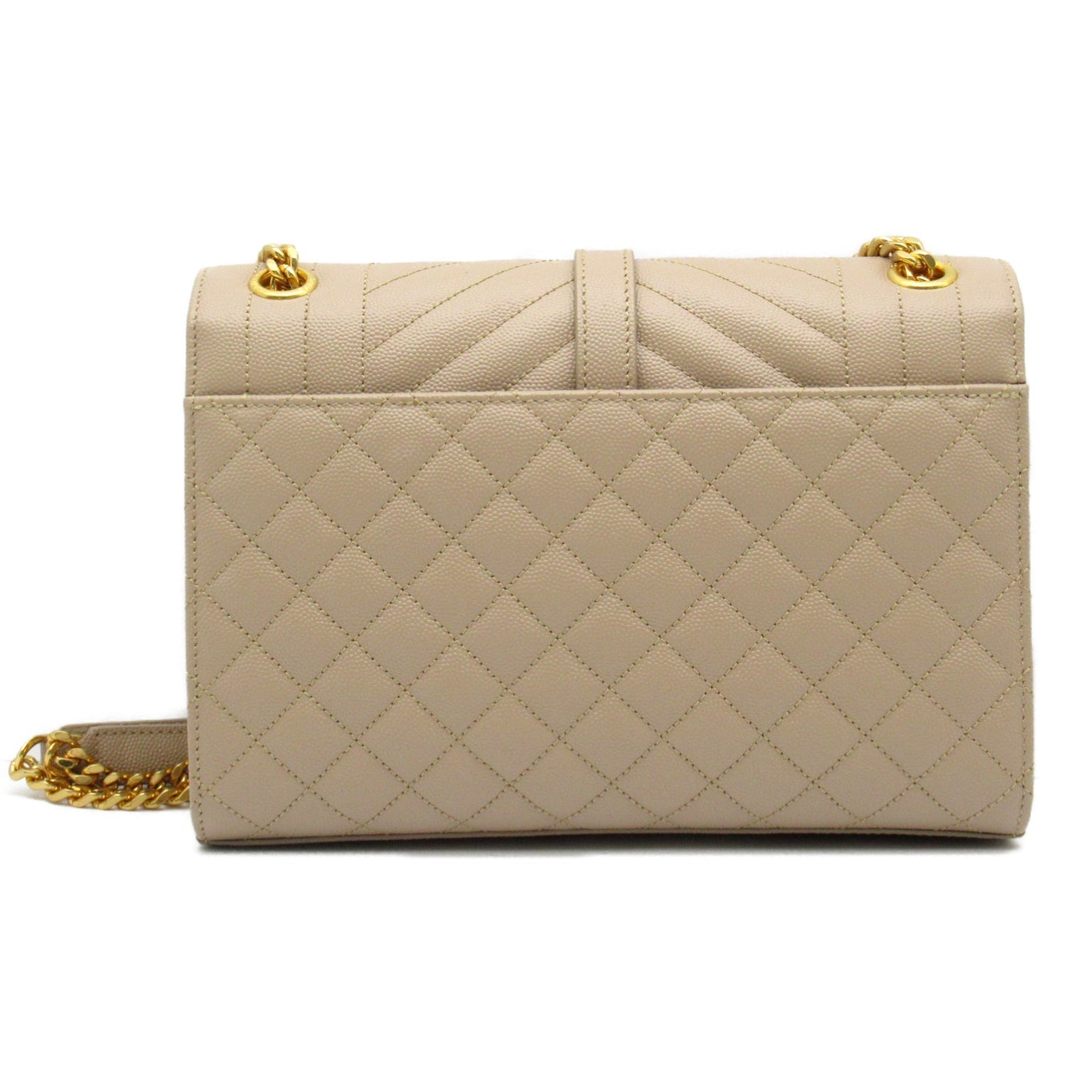 Saint Laurent Chain Shoulder Bag Leather Bag Beige  600185BOW912721