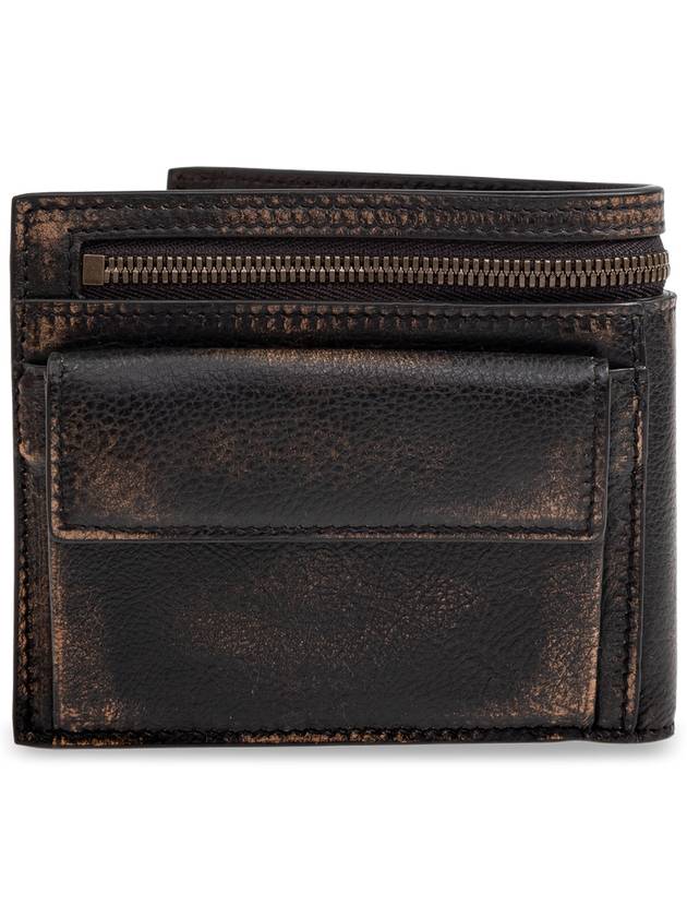 Balenciaga Balenciaga Leather Wallet With Logo, Men's, Brown