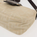FENDI Zucca Canvas Mamma Baguette Shoulder Bag Beige83401