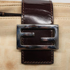 FENDI Zucca Canvas Mamma Baguette Shoulder Bag Beige83401