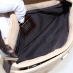 FENDI Zucca Canvas Mamma Baguette Shoulder Bag Beige83401