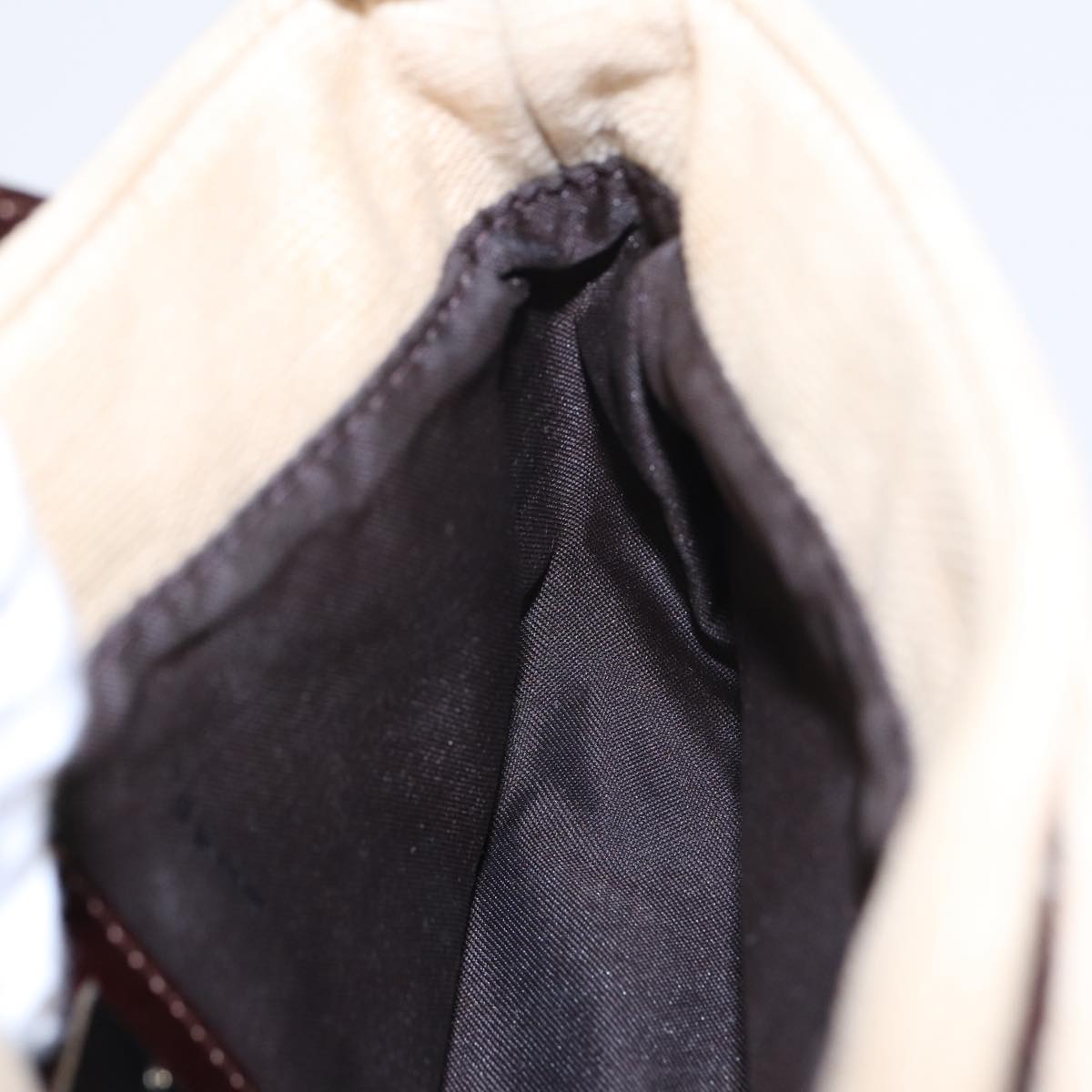 FENDI Zucca Canvas Mamma Baguette Shoulder Bag Beige83401