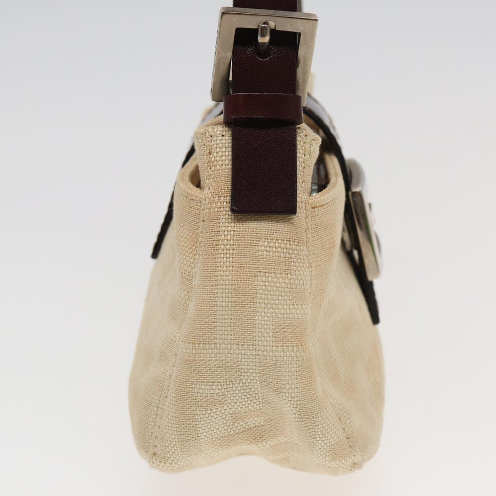 FENDI Zucca Canvas Mamma Baguette Shoulder Bag Beige83401