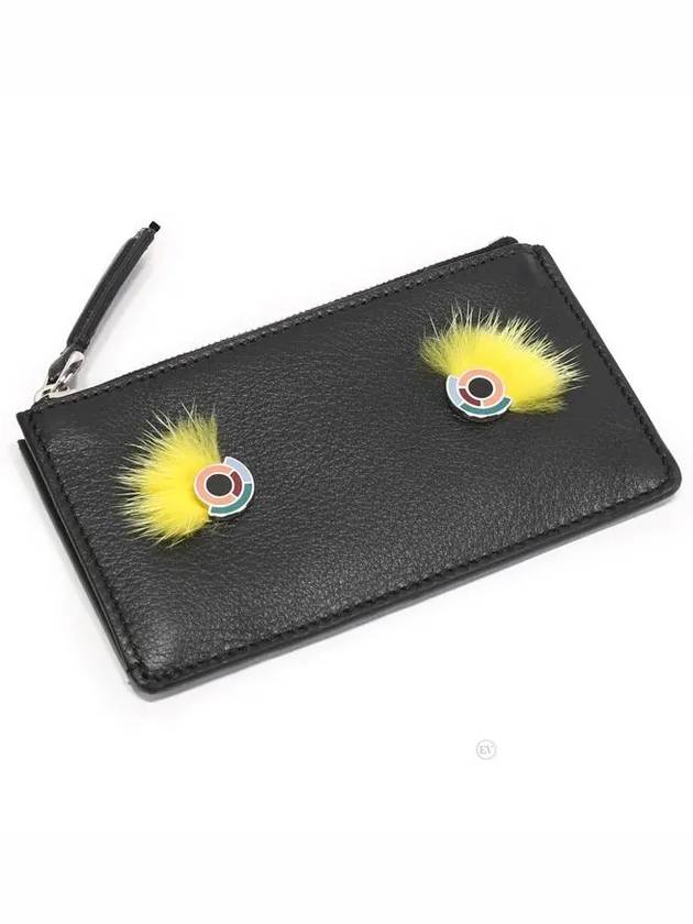 Fendi Women's Monster Card Wallet Black