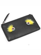 Fendi Women's Monster Card Wallet Black