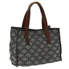 CELINE Paris Macadam Canvas Hand Bag Gray  83427