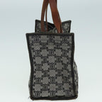 CELINE Paris Macadam Canvas Hand Bag Gray  83427