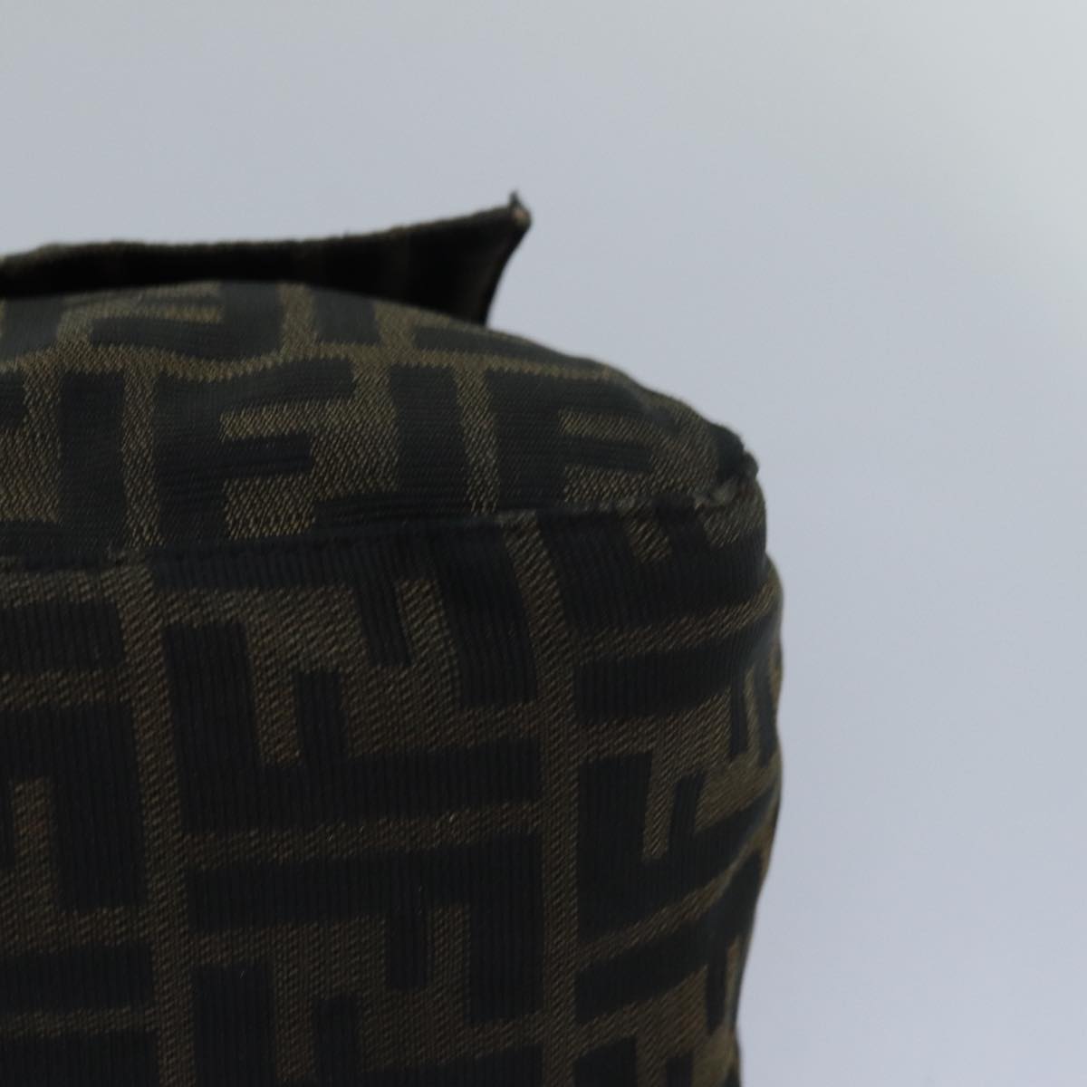 FENDI Zucca Canvas Mamma Baguette Shoulder Bag Brown Black83447