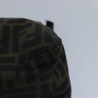 FENDI Zucca Canvas Mamma Baguette Shoulder Bag Brown Black83447