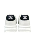 CELINE Runner CR02 Calfskin Lace-Up Low Top Sneakers White