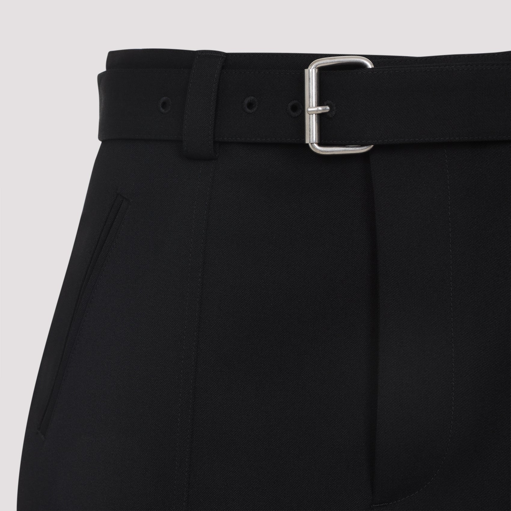 BOTTEGA VENETA Wool Belted Trousers for Women