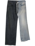 Balenciaga Fifty Fifty Jeans Black Blue