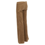 Chloe Cotton Corduroy Low Waist Flared Pants