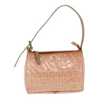 FENDI Zucchino Canvas Hand Bag Enamel Orange83668