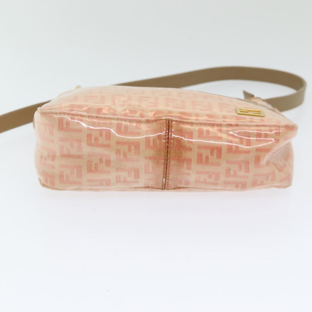 FENDI Zucchino Canvas Hand Bag Enamel Orange83668