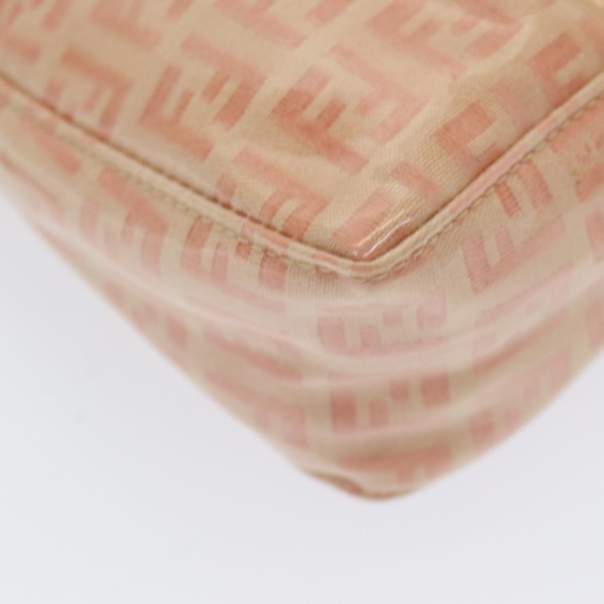 FENDI Zucchino Canvas Hand Bag Enamel Orange83668