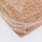 FENDI Zucchino Canvas Hand Bag Enamel Orange83668