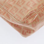 FENDI Zucchino Canvas Hand Bag Enamel Orange83668
