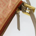 FENDI Zucchino Canvas Hand Bag Enamel Orange83668