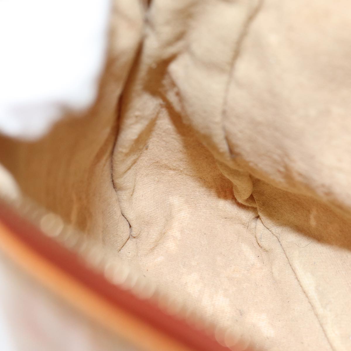 FENDI Zucchino Canvas Hand Bag Enamel Orange83668