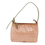 FENDI Zucchino Canvas Hand Bag Enamel Orange83668