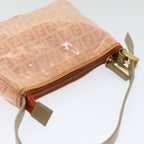 FENDI Zucchino Canvas Hand Bag Enamel Orange83668