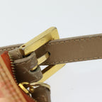 FENDI Zucchino Canvas Hand Bag Enamel Orange83668