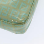 FENDI Zucchino Canvas Mamma Baguette Hand Bag Enamel83669