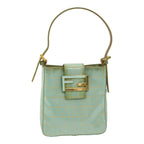 FENDI Zucchino Canvas Mamma Baguette Hand Bag Enamel83669