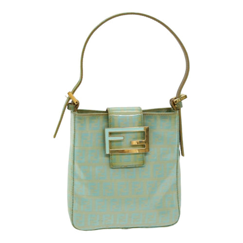 FENDI Zucchino Canvas Mamma Baguette Hand Bag Enamel83669