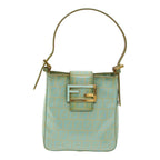 FENDI Zucchino Canvas Mamma Baguette Hand Bag Enamel83669