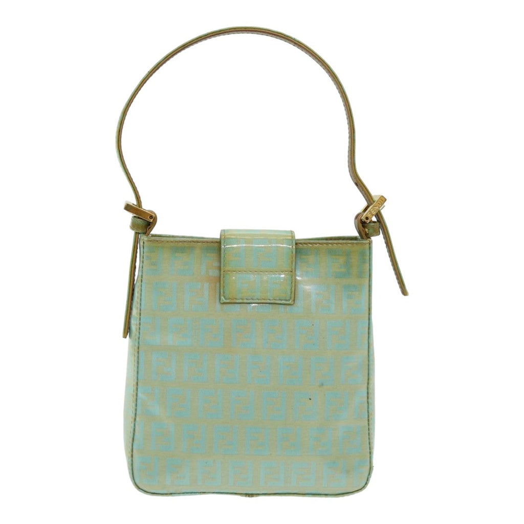 FENDI Zucchino Canvas Mamma Baguette Hand Bag Enamel83669