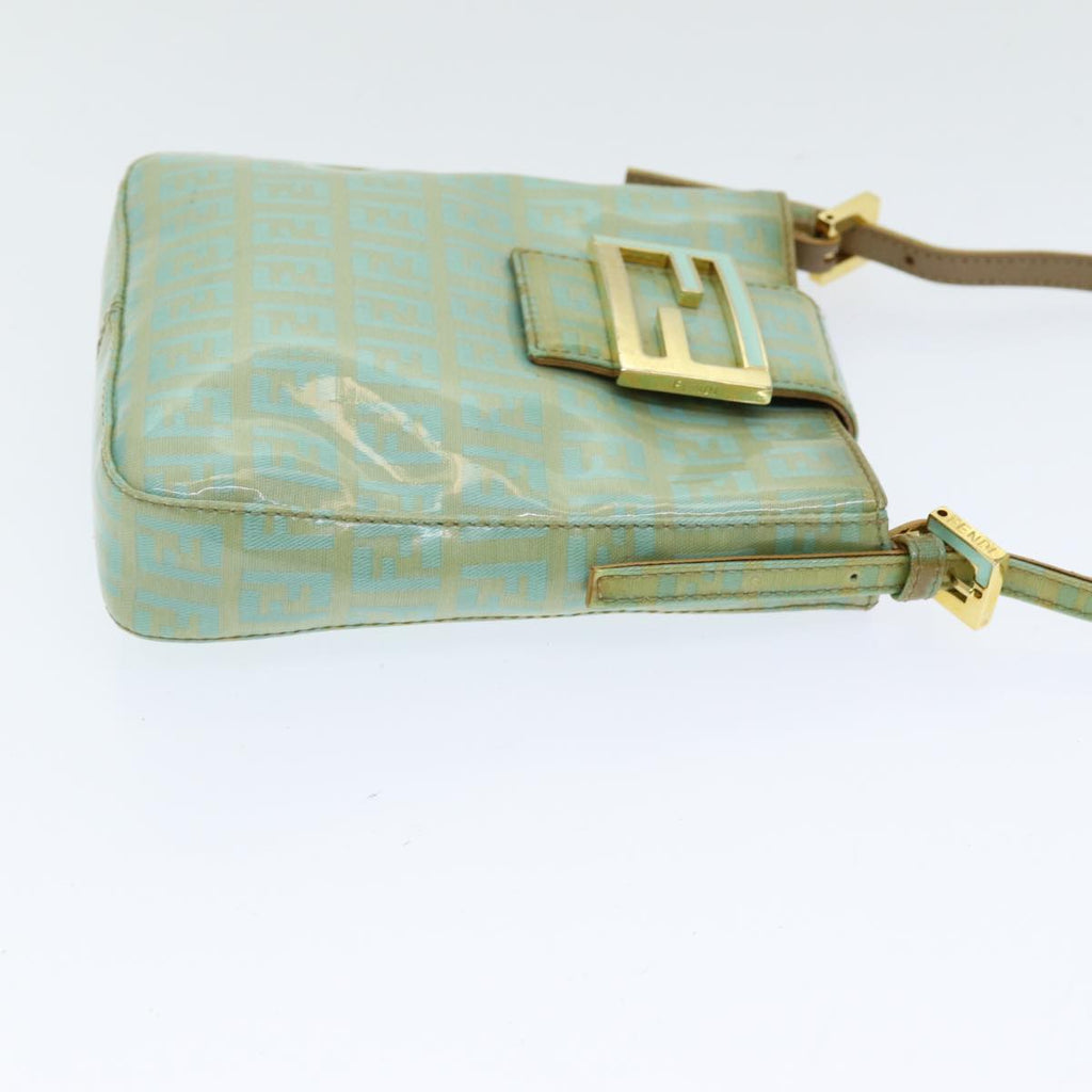 FENDI Zucchino Canvas Mamma Baguette Hand Bag Enamel83669